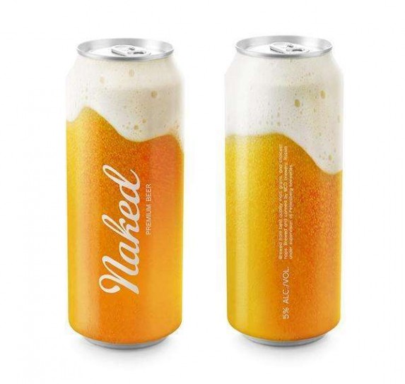 il packaging della birra naked